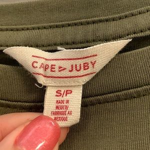 Army Green Bell Sleeve Shirt